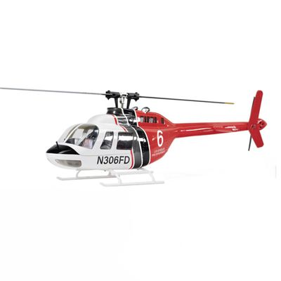 Actualia FLYWING Bell-206-V2 RC Helicopter for Adults, 470-Class 6CH Brushless RC Electric Airplane with H1 Flight Controller, 2.4G Remote Control Aircraft Model (RTF Version/Right Control)