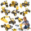 10 in 1 Kids STEM Building Toys, Electric Building Blocks Toys Set for 5 6 7 8+ Year Old Boy, Educational STEM Learning Construction Excavator Kit for Kids Age 4-8 5-7 6-8 8-10 view 1