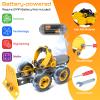 10 in 1 Kids STEM Building Toys, Electric Building Blocks Toys Set for 5 6 7 8+ Year Old Boy, Educational STEM Learning Construction Excavator Kit for Kids Age 4-8 5-7 6-8 8-10 view 2
