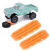 2pcs RC Recovery Ramps Board, Plastic Sand Ladder Upgrade Parts for Axial SCX24 1/24 RC Crawlers (Orange) view 4