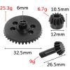 37T Ring and 13T Pinion Gears for Rear Front Differentials RC 13T 37T Differential Gearbox Straight Grain Gears Set Hardened Steel Upgraded Part for Traxxas 1/10 Ford Hoss Slash, Stampede, Rustler view 2