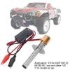 plplaaoo Glow Plug Igniter, RC Engine Ignition Set Nitro Starter Igniter Gold RC Starter Kit Plug Igniter Metal Starter Accessory Fit for HSP 94122 94188 Electric Igniter for RC Cars view 2
