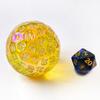 Bescon Dazzling Yellow 100 Sided Dice, Game Dice D100, Polyhedral Solid 100 Sides Dice 45MM in Diameter (1.8inch) view 4
