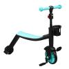 Kids Tricycle Lightweight Portable Trike, Adjustable Handlebar Height Nylon Pedal Cycle for Boys Girls Blue, Multifunctional Cycling Scooter Toddler, Parent Push Handle view 2
