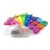 CRA-Z-Slimy Over The Rainbow Slimy Creations Kit, 12 Pre-Made Rainbow Slimes with Piping Bags, Glitter Charms & Cloud Container, Party Slime Kit for Kids Ages 6+ view 4