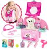 Girl Toys Gifts for 2 3 4 5 6 Years Old, Toddler Girl Toys, Pet Care Pretend Doctor Set Toys for Kids, Doctor kit for Toddlers 1-3 3-5, Kids Doctors Play Set with Plush Puppy Toy&Storage Backpack view 1