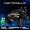 GarveeLife 12V Kids Ride On Truck Electric Vehicle Battery Powered Car Toddlers Ride On Toy for Boys Girls with Remote Control, 4-Wheel Suspension, Battery Display, LED Lights, Music, Black view 2