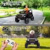 GarveeLife 12V Kids Ride On Truck Electric Vehicle Battery Powered Car Toddlers Ride On Toy for Boys Girls with Remote Control, 4-Wheel Suspension, Battery Display, LED Lights, Music, Black view 4