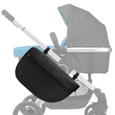 Accmor Insulated Side Sling Stroller Saddle Bag Organizer, Universal Stroller Organizer, Stroller Bag Caddy Organizer, Black