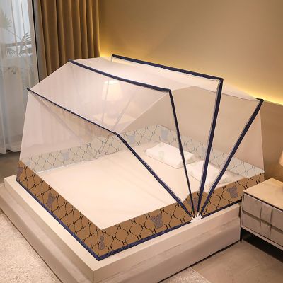 BISCALO Mosquito Net Bed Canopy Pop Up Foldable Double Door Anti Mosquito Bites,Portable Bed Net Double Bed with Mosquito Net,F,100 * 190cm