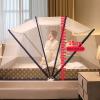 BISCALO Mosquito Net Bed Canopy Pop Up Foldable Double Door Anti Mosquito Bites,Portable Bed Net Double Bed with Mosquito Net,F,100 * 190cm view 3
