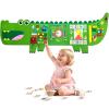 Rivibou Crocodile Foldable Activities Montessori Busy Board Toddler Busy Board Montessoris Toys for 3+ Years Old Wall Panel view 1
