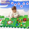 Rivibou Crocodile Foldable Activities Montessori Busy Board Toddler Busy Board Montessoris Toys for 3+ Years Old Wall Panel view 2