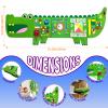 Rivibou Crocodile Foldable Activities Montessori Busy Board Toddler Busy Board Montessoris Toys for 3+ Years Old Wall Panel view 4