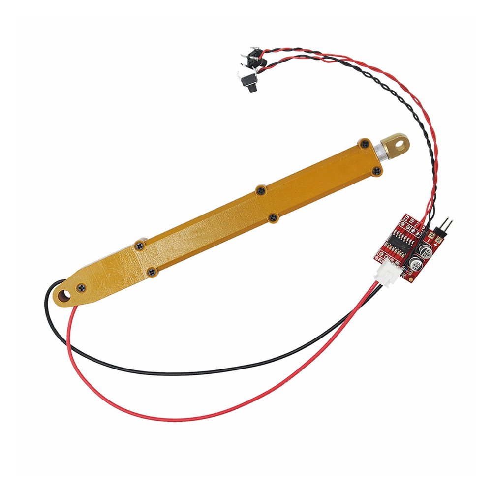 FUDTYSVC N20 Electric Full Metal Push Rod 45/90mm Stroke Cylinder for RC Excavator Dump Truck Upgrade DIY Car Cylinder Parts(90mm and Driver), daishengbaihuo524gs