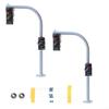 2Pcs Traffic Light Model Set with LED Pedestrian Signals Street Crossing Walk Simulation, Educational Traffic Management Toy view 1