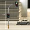 2Pcs Traffic Light Model Set with LED Pedestrian Signals Street Crossing Walk Simulation, Educational Traffic Management Toy view 2