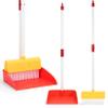 Kids Cleaning Toy Set Toddlers Broom Dust Pan Set for Housekeeping Pretend Play Cleaning Set, Cleaning Toys Gift for Toddlers Girls Boys Age 3-6 Years Old (2PCS - Red and Yellow Set) view 1