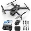 BC6C Baichun Drone with Camera 1080P,5GHz WIFI FPV,Brushless Motors for Adluts Beginners, Black/green view 1