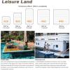 KJLYLPP Inflatable Dock Floating Platform Pier Swimming Platform for Lakes PVC Boat with Anti-Slip Mat for Pool Beach Ocean,6.5ft/2m3.3ft/1m view 2
