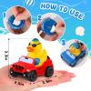 24 Pcs Summer Rubber Ducks for Jeeps, Summer Beach Rubber Ducks, 3.5 Inch Ducks for Jeeps ,2 Inch Ducks for Ducking, 12 Summer Ducks with 12 Cars, Summer Party Favors Gifts Swimming Pool Water Toys view 4