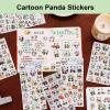 30 Sheets Cute Panda Stickers for Girls Kawaii Panda Stickers Waterproof Cartoon Animal Stickers DIY Decorative Adhesive Sticker for Phone Case Stationery Party Gifts (Panda) view 3