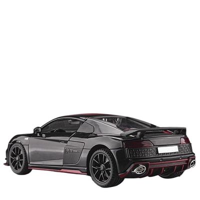 1:24 Alloy Simulation Black Sports Car Model - Power Control Flash Colour Box Package(Green)