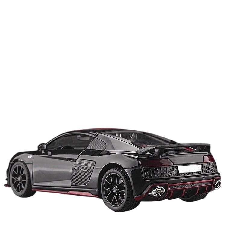 1:24 Alloy Simulation Black Sports Car Model - Power Control Flash Colour Box Package(Green)