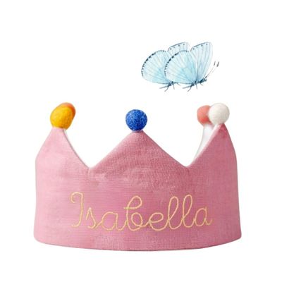 Baby Birthday Crown, Personalized Birthday Crown, Newborn Photo Props, Crown For Kids, Pink Crown, Crown Photo Prop, Baby Birthday Crown, First Birthday Crown, Personalized Birthday Crown