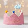Baby Birthday Crown, Personalized Birthday Crown, Newborn Photo Props, Crown For Kids, Pink Crown, Crown Photo Prop, Baby Birthday Crown, First Birthday Crown, Personalized Birthday Crown view 2