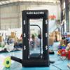 Generic Inflatable Money Machine Booth with 2pcs Blower Inflatable Cash Cube Machine for Event, Promotion(Black), 1.5mx1.5mx2.5m, 24070701 view 3