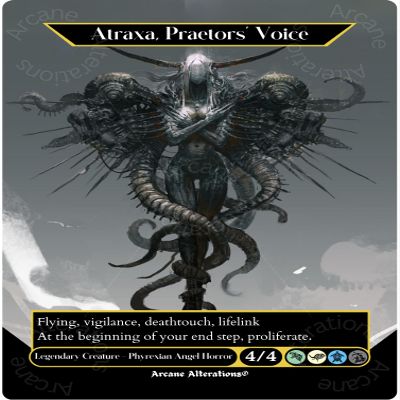 Atraxa, Praetors' Voice - Full Art Altered Art Custom Proxy Cards