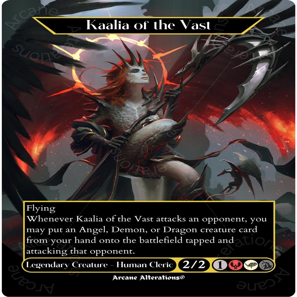 Arcane Alterations Kaalia of The Vast - Full Art Altered Art Custom Proxy Cards