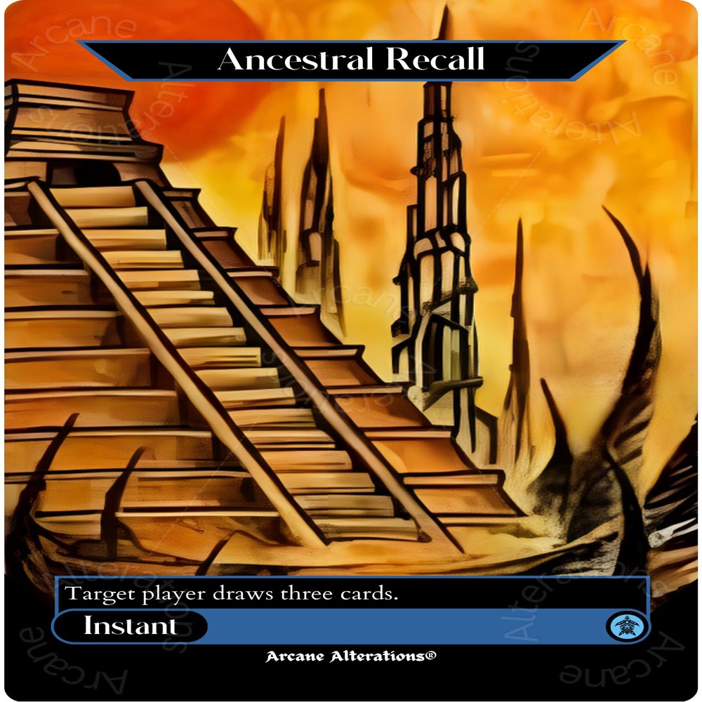 Ancestral Recall - Altered Art Custom Proxy Cards