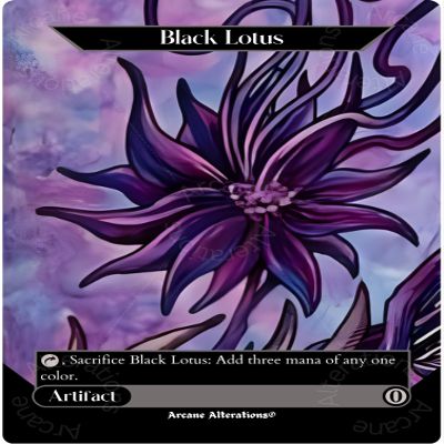 Arcane Alterations - Black Lotus - Altered Art Custom Proxy Collectible Card