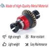 Assembled Differential 30T 0.8Mod for ARRMA 1/18 Granite GROM, Typhon GROM, 1/14 Mojave GROM, 1/12 Losi AWD RC Racecar, RC Front & Rear Universal Upgraded Metal Differential 2Pcs (Black/Red) view 3