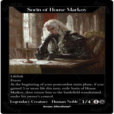 Sorin of House Markov - Altered Art Custom Proxy Cards