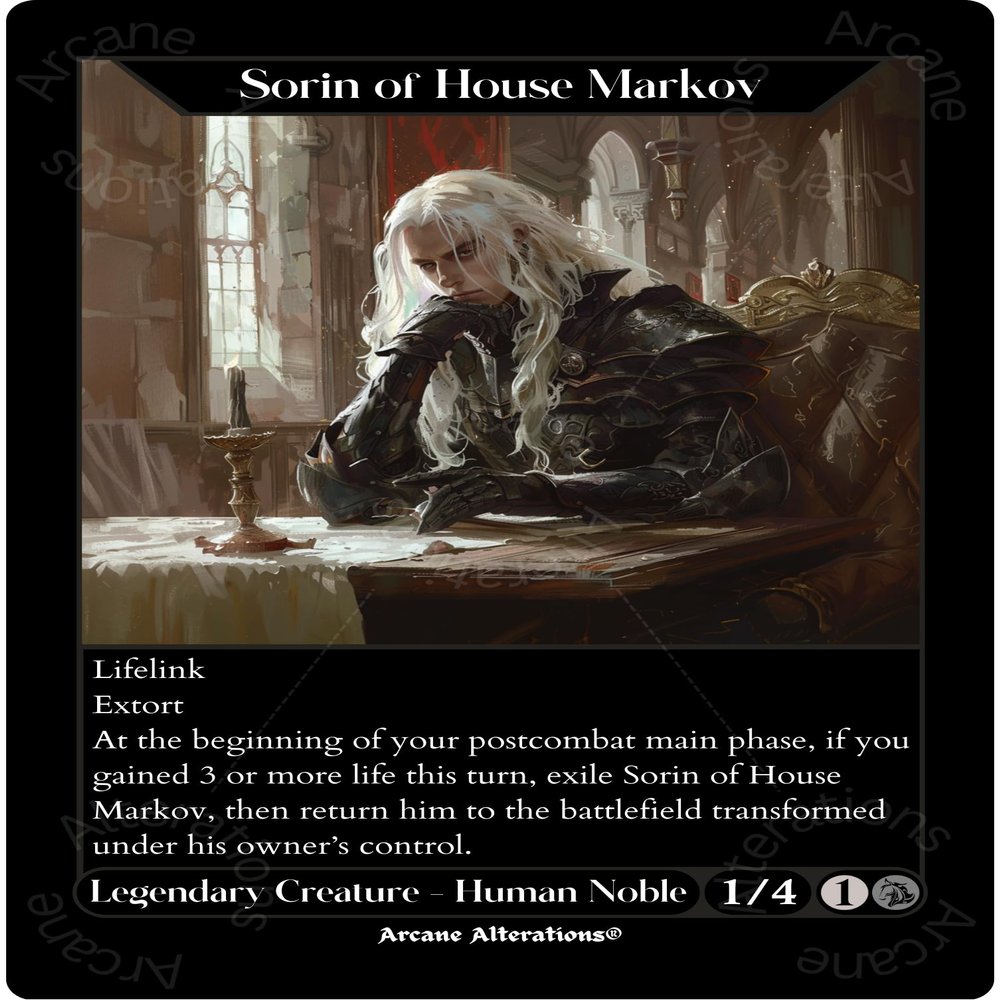 Sorin of House Markov - Altered Art Custom Proxy Cards