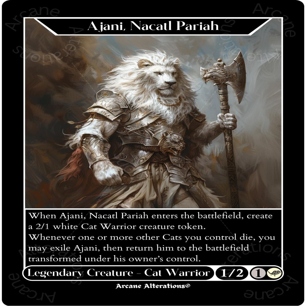 Ajani, Nacatl Pariah - Altered Art Custom Proxy Cards