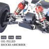 RcThjia Oiled Shocks Upgraded 66mm/72mm Aluminum Oil Shock Absorber Set for 1/12 1/14 1/16 RC Cars - Compatible with WLtoys 144001, 124019, MJX 16208, HBX & More view 4
