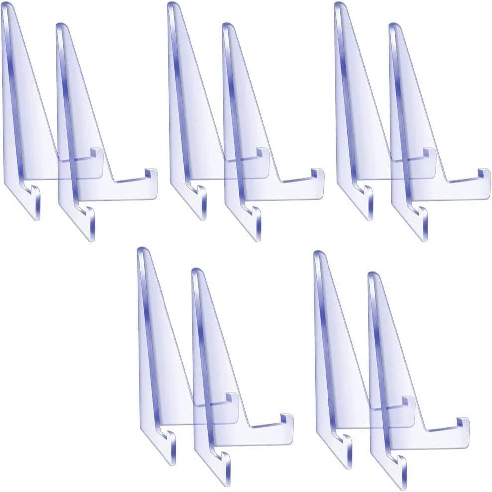 10Pcs 35Pt-360Pt Card Sleeves Display Holder Acrylic Stands Small Rack for Sports Card Trading&Display