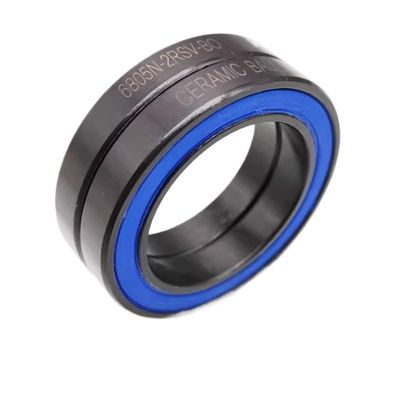AGJPXFR CP|BB51|HT2 Bearing 25 * 37 * 6 Mm 1PC ABEC-3 6805N-2RSV Fit for Shinmano 6805N-2RSV-B0 Ceramic Steel Ball Bearings(Steel Ball)