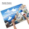 KINGNOYI Santorini Greek Island Sea View Jigsaw Puzzles1000 Piece Educational Intellectual Wooden Puzzles, Fun Puzzles, Stress Relieving Puzzles, White view 3