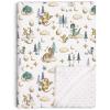 Dragon Baby Blanket for Unisex Soft Minky Blanket with Double Layer Dotted Backing, for Toddler, Newborn Crib, Stroller, Fairy Tale Theme Nursery Egg Moon Stars Cloud Receiving Blankets, 30"x40" view 1