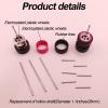 1/64 Wheels and Tires Set, 6 Set Metal Wide Edge 1/64 Wheels Tires with 6 Different Colors and Additional Assembled Hollow Adds Personality to Model Vehicles (5 spokes electroplated gold) view 2