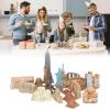 17PCS Miniature Ancient Buildings Set, Egyptian Pyramid Model Kit Mini World Model for Birthday Parties Themed Parties Garden Parties Baby Showers Preschool Activities view 2