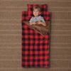 Carstens, Inc. Kids Slumber Bag Sleeping Bag/Nap Mat with Pillow for Boys & Girls, Red Buffalo Plaid view 2