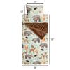 Carstens, Inc. Kids Slumber Bag Sleeping Bag/Nap Mat with Pillow for Boys & Girls, Woodland Fox view 3