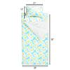 Carstens, Inc. Kids Slumber Bag Sleeping Bag/Nap Mat with Pillow for Girls, Flower Power view 3