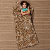 Carstens, Inc. Kids Slumber Bag Sleeping Bag/Nap Mat with Pillow for Boys & Girls, Leopard Print view 2